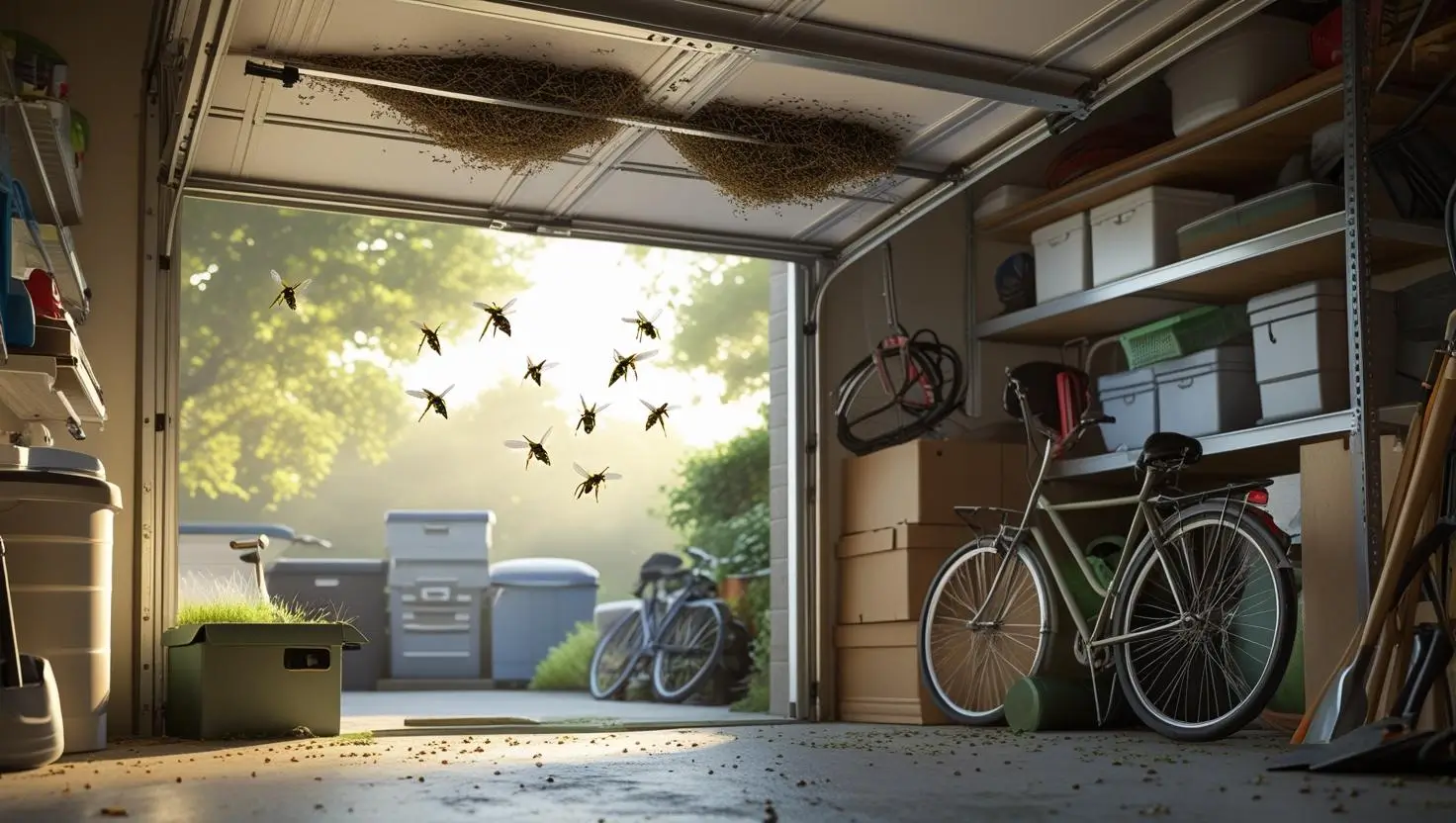 wasp control in garage
